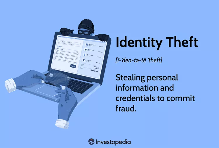 Illustration explaining identity theft